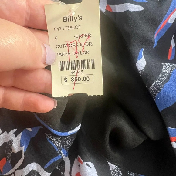 Tanya Taylor One Shoulder Floral‎ Orla Top in Blue Size 6 - Picture 12 of 12